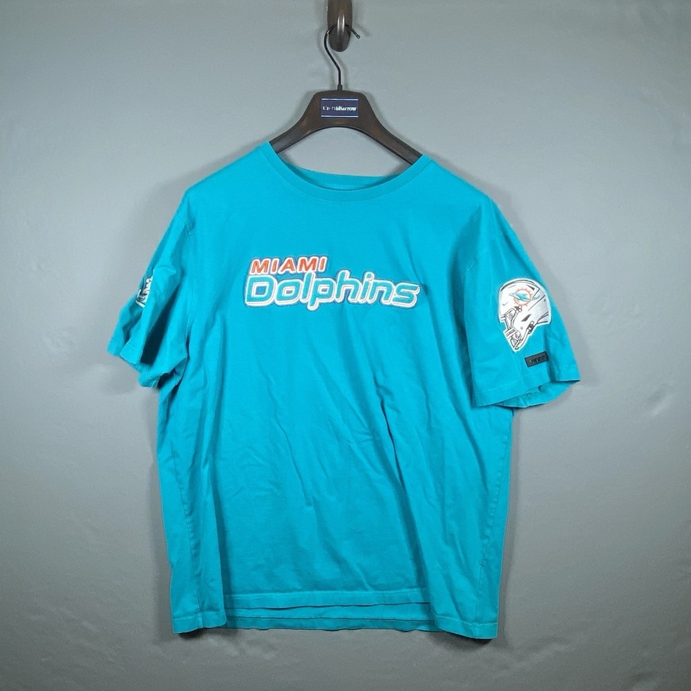 Miami Dolphins Pro Standard Luxury Athletic Shirt Teal Blue Embroidered 2XL NFL